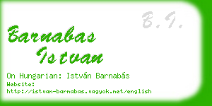 barnabas istvan business card